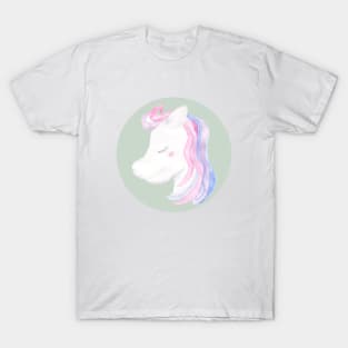 Watercolor sleeping unicorn T-Shirt